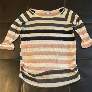 Striped maternity tee